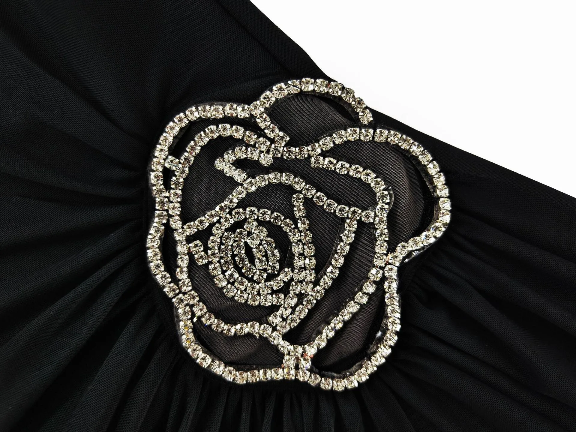 RUCHED FLOWER MINI DRESS Gloria Lanvin