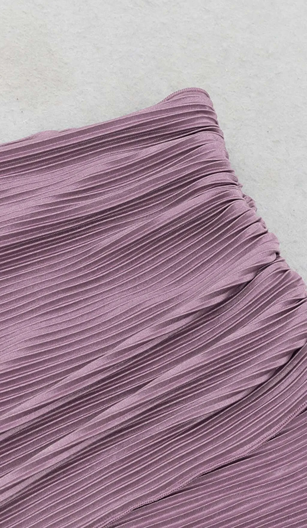 RUFFED OFF SHOULDER HIGH LOW DRESS IN LAVENDER Gloria Lanvin