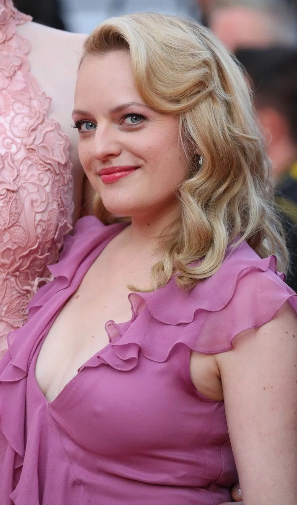 RUFFLED MAXI DRESS IN PINK Gloria Lanvin