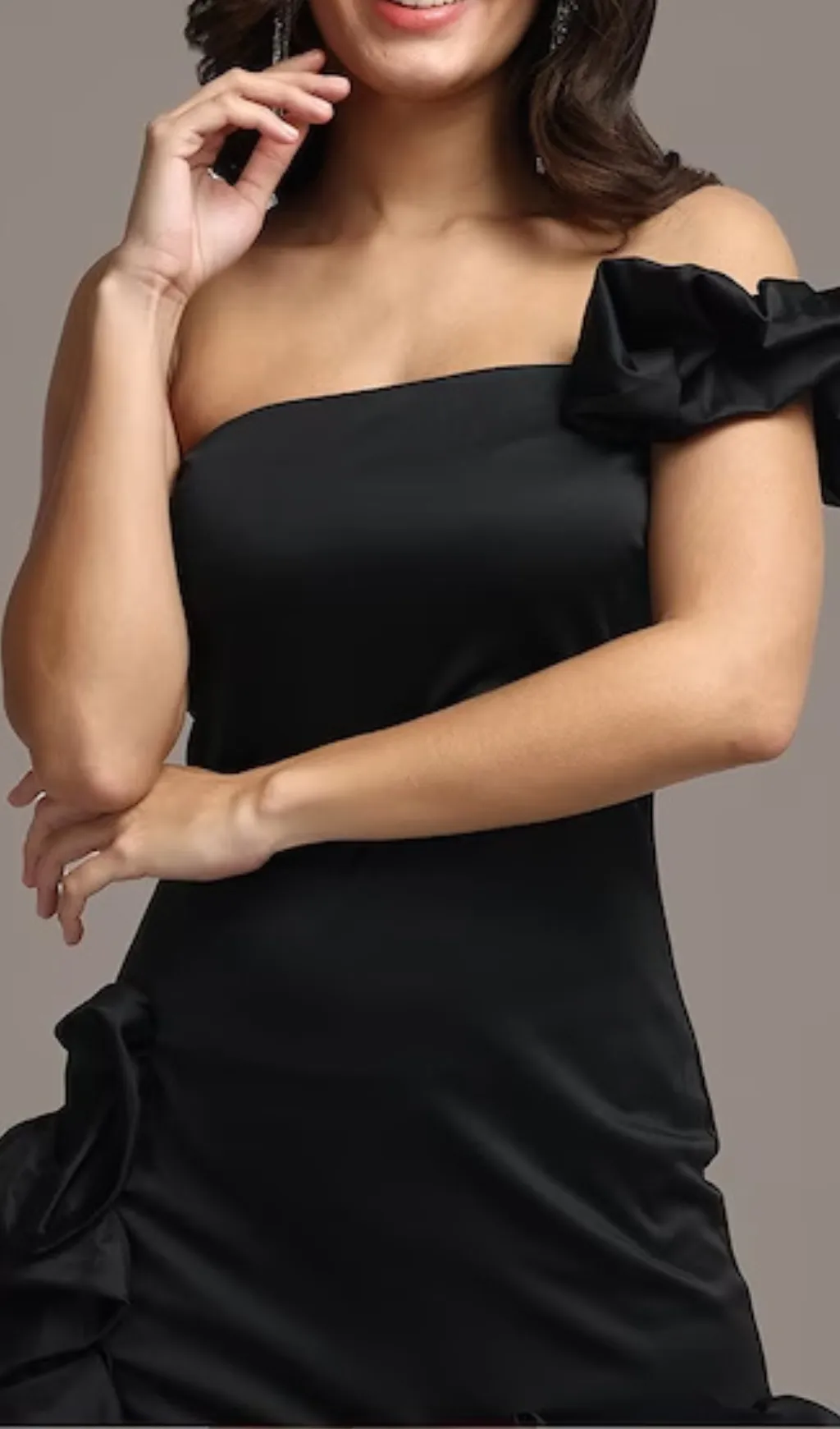 RUFFLED SHEATH MINI DRESS Gloria Lanvin