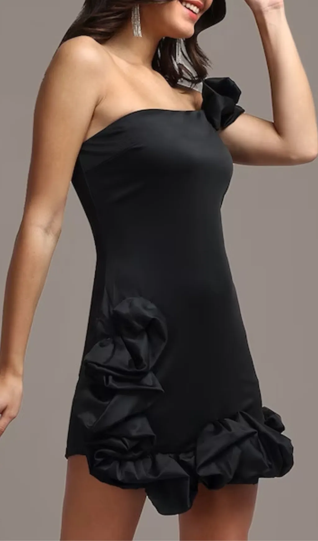 RUFFLED SHEATH MINI DRESS Gloria Lanvin