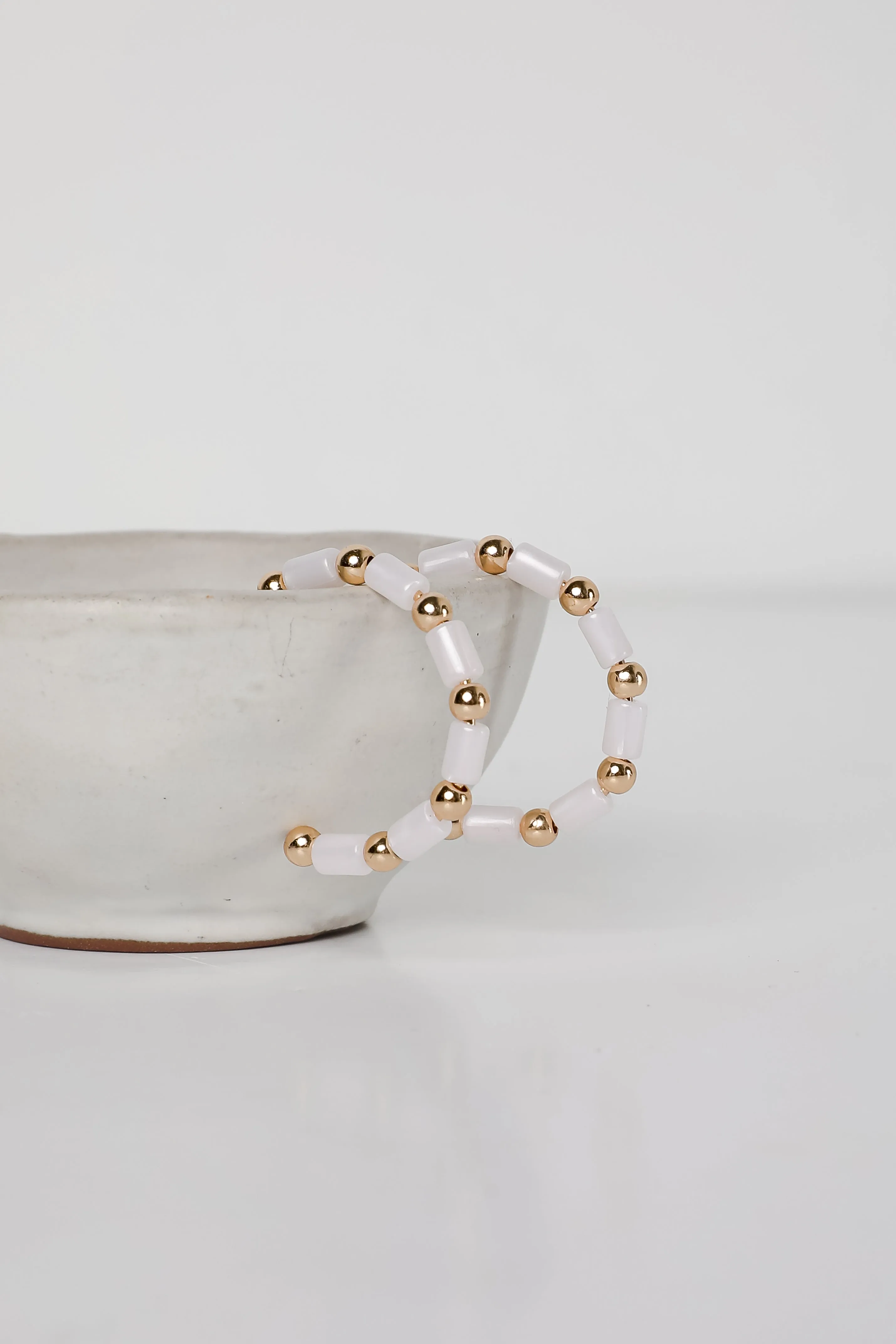 Sadie Beaded Hoop Earrings