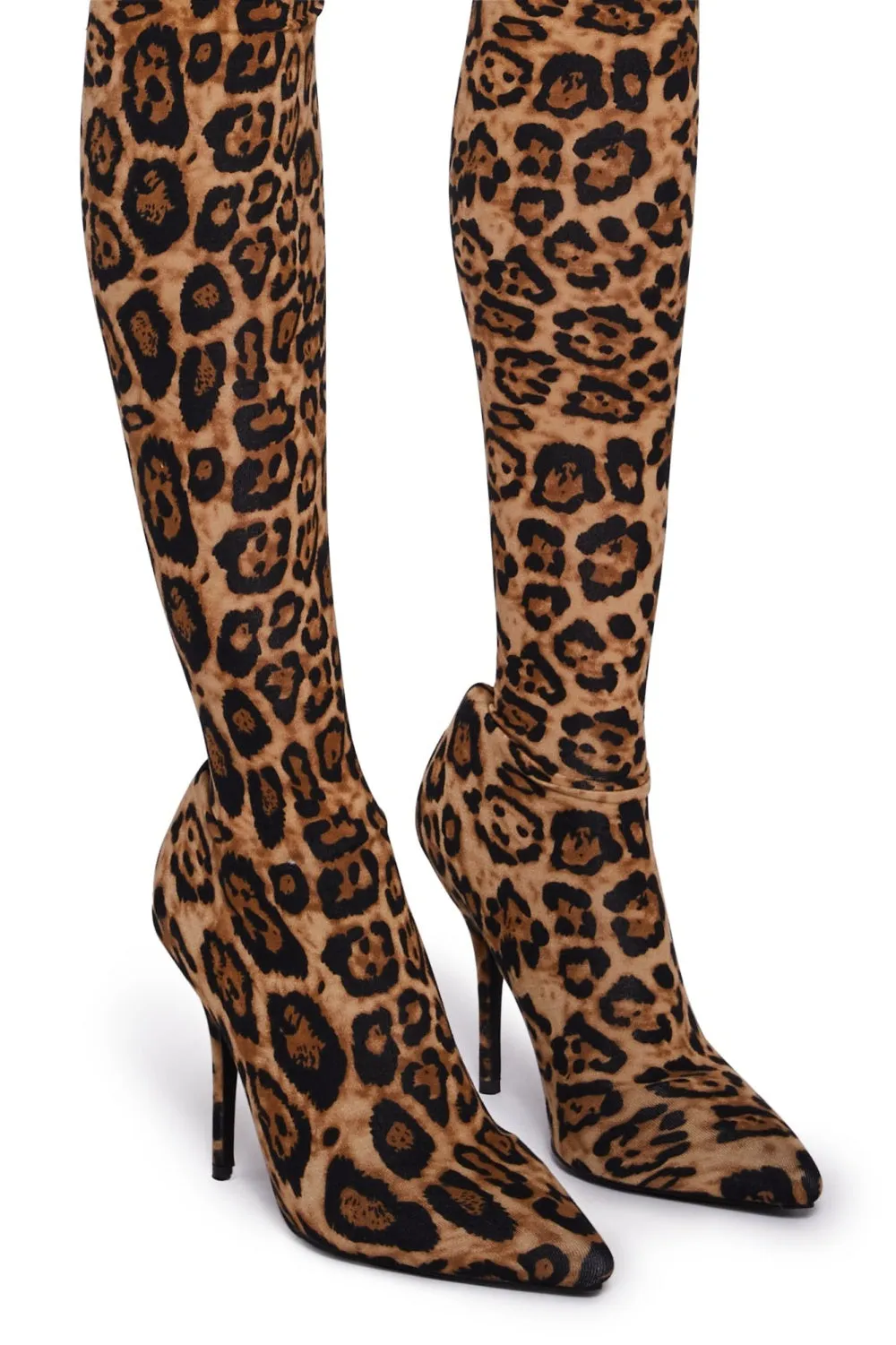 Sagier Leopard Print Pant Boots Gloria Lanvin