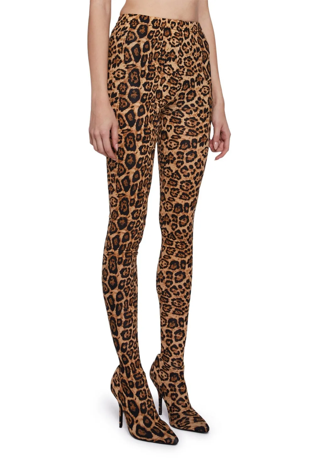 Sagier Leopard Print Pant Boots Gloria Lanvin