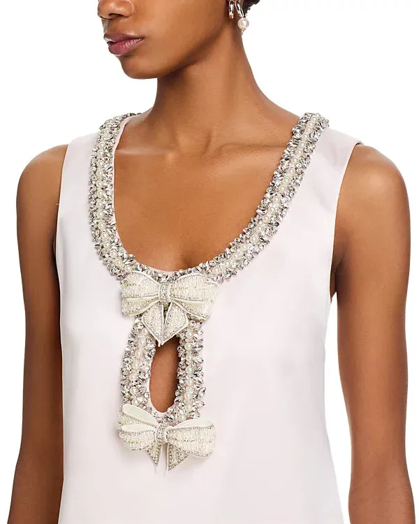 Satin Bow Mini Dress Gloria Lanvin