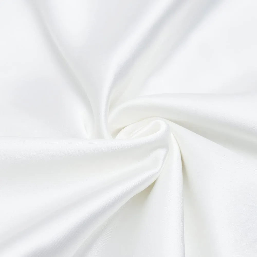 SATIN ONE SHOULDER MIDI DRESS IN WHITE Gloria Lanvin