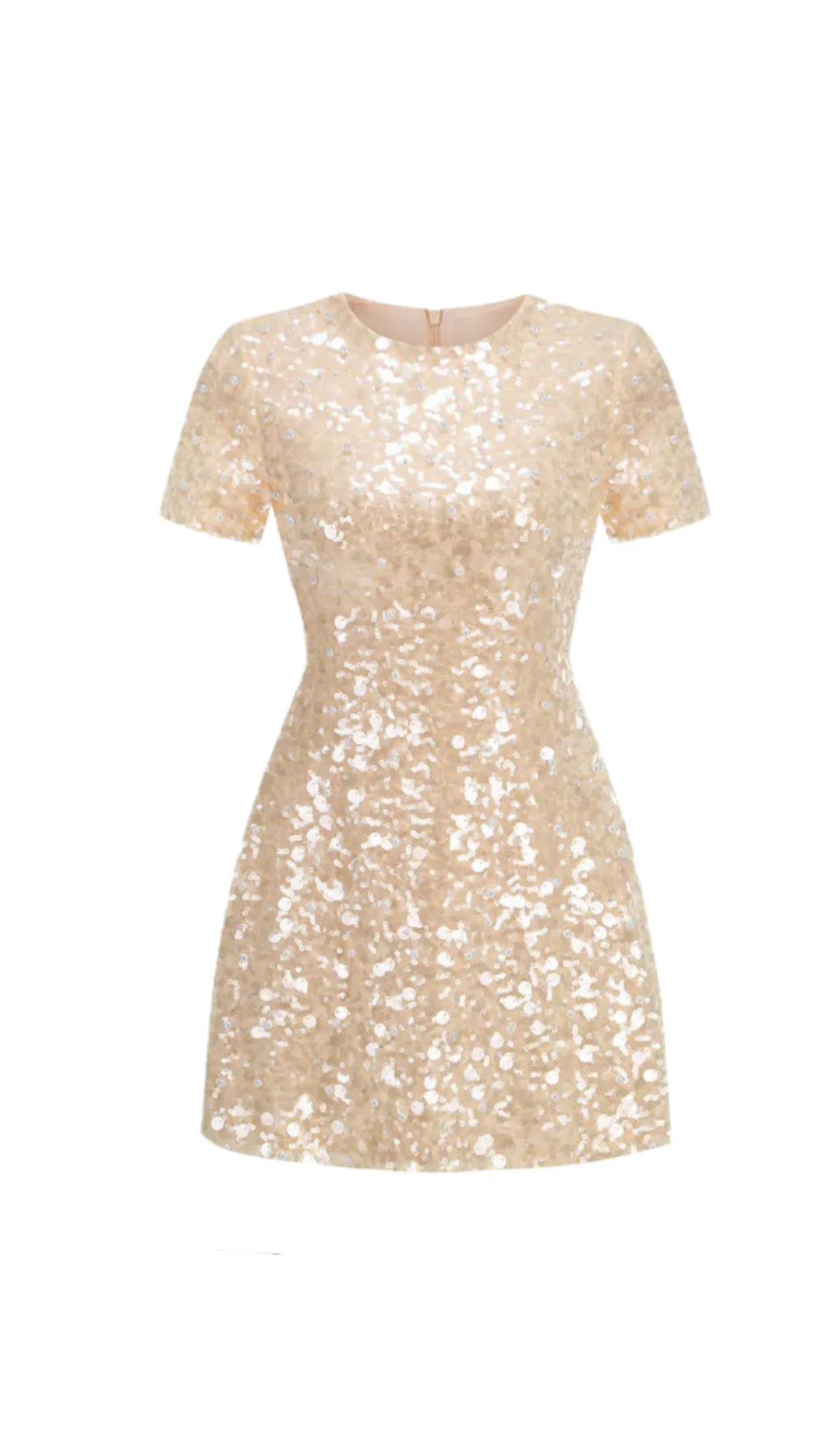 sequin embellished mini dress in gold Gloria Lanvin