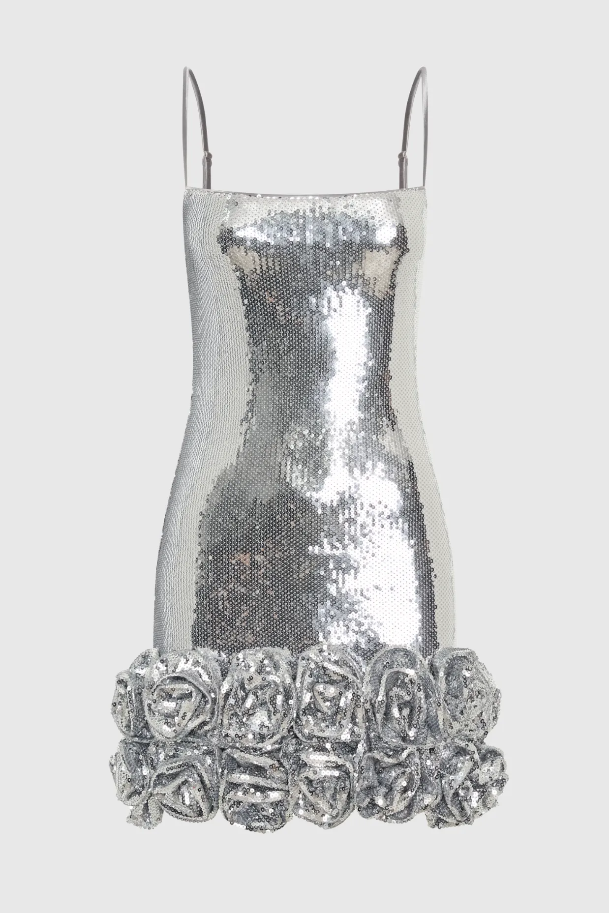 Sequin Flower Appliqu Mini Dress Gloria Lanvin