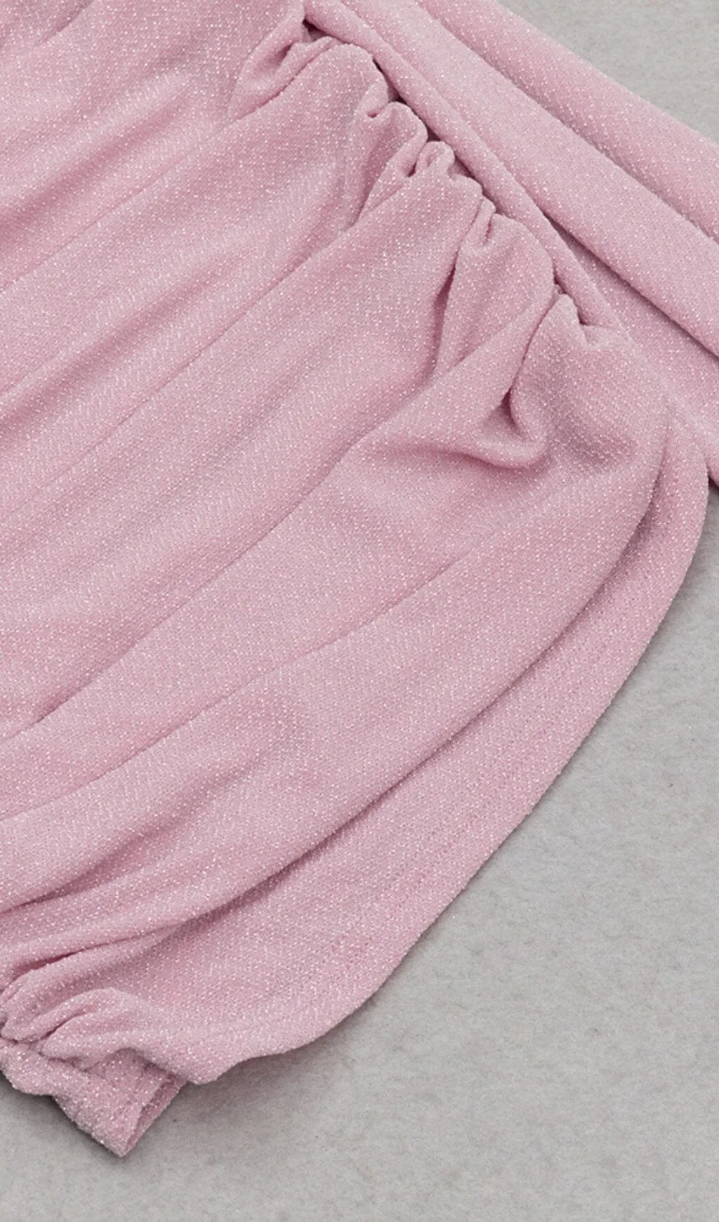 SEQUIN RUCHED MINI DRESS IN ROSE PINK Gloria Lanvin