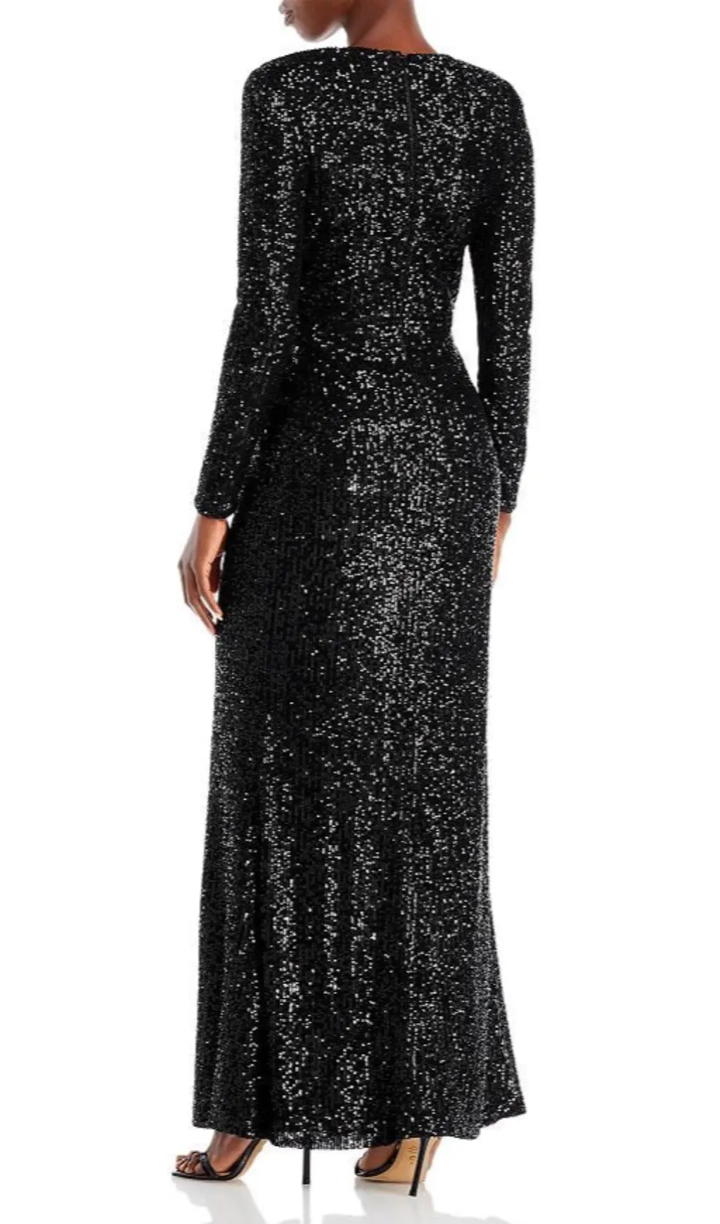 SEQUINED WRAP GOWN Gloria Lanvin