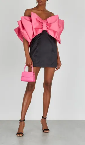 SEXY BOWKNOT STRAPLESS MINI DRESS Gloria Lanvin