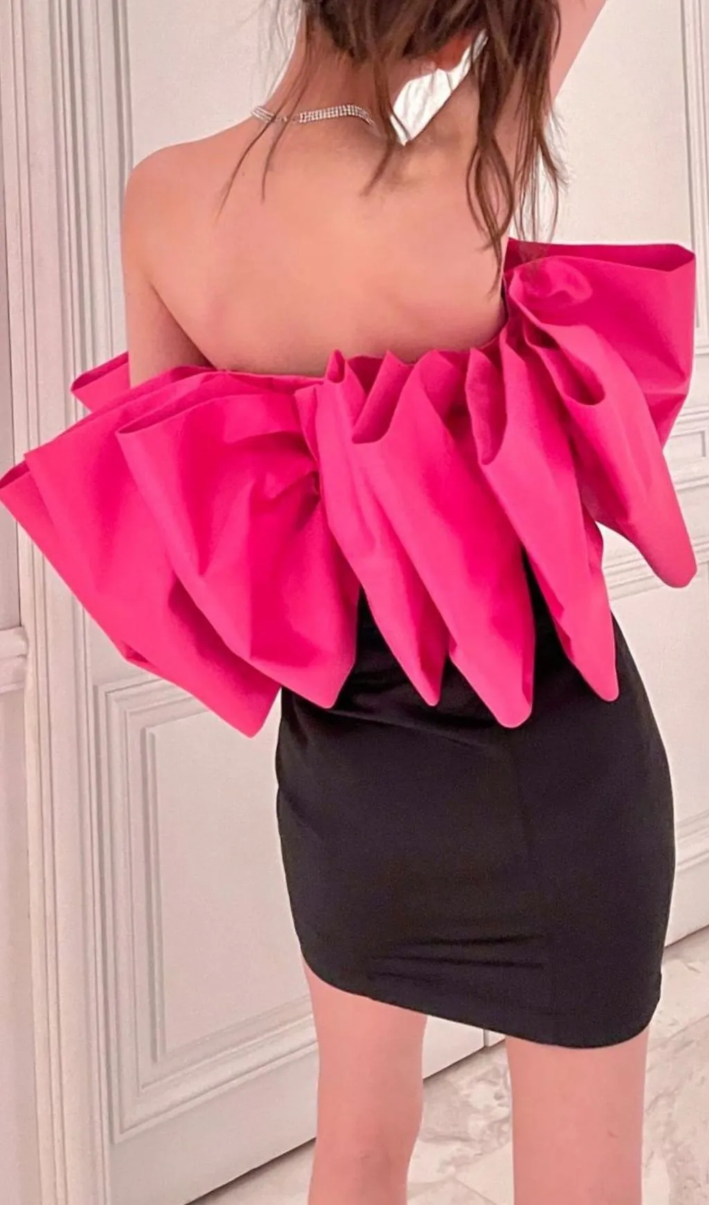 SEXY BOWKNOT STRAPLESS MINI DRESS Gloria Lanvin