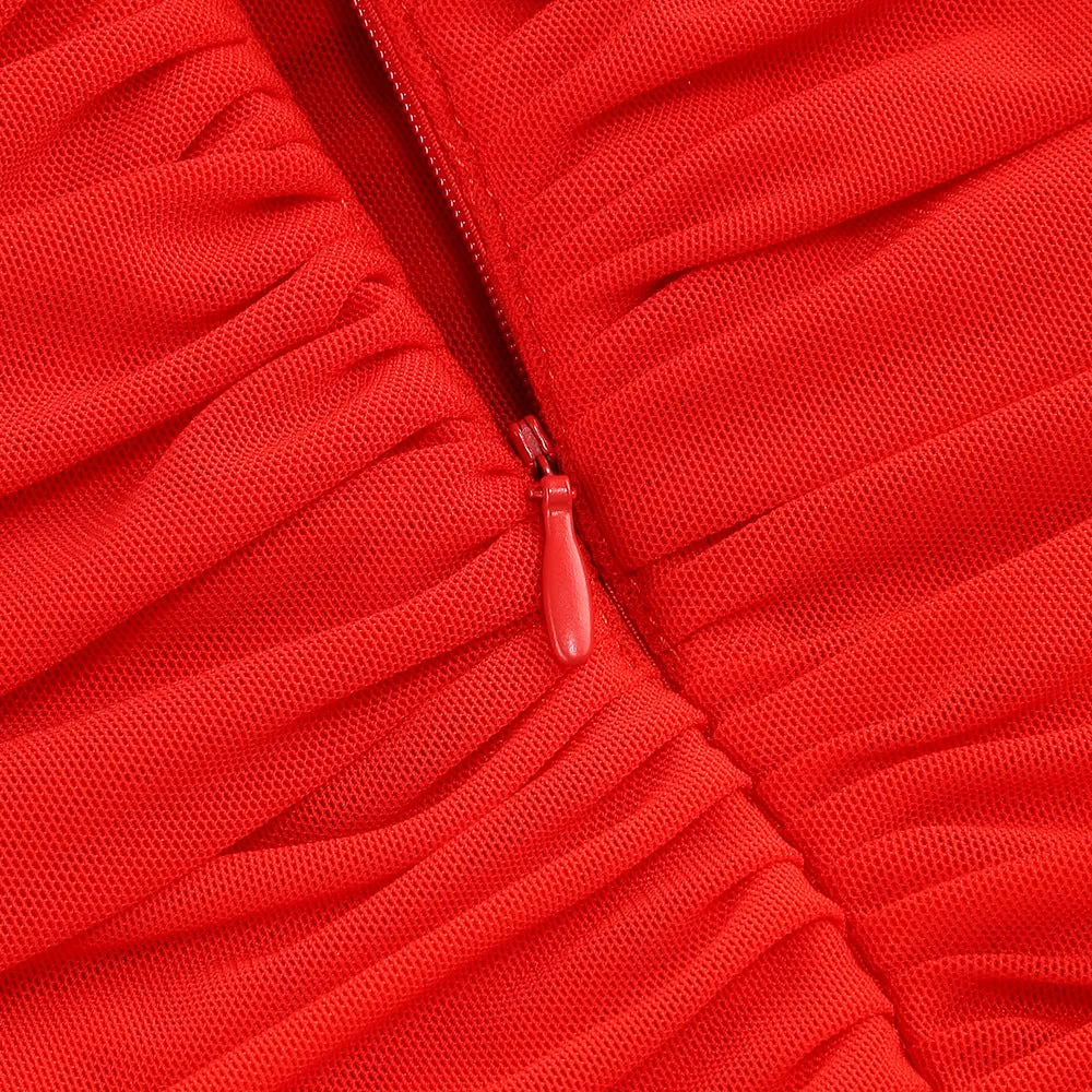 SHERRY OFF-SHOULDER TULLE BANDAGE MAXI DRESS IN RED Gloria Lanvin