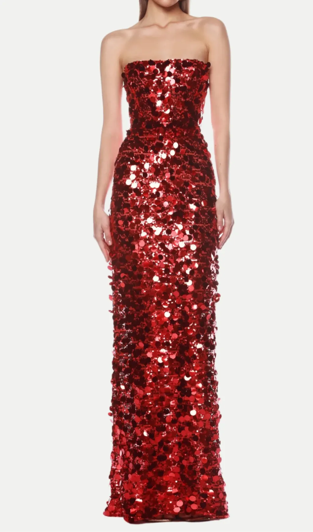 Shiva Strapless Sequin Maxi Dress Gloria Lanvin