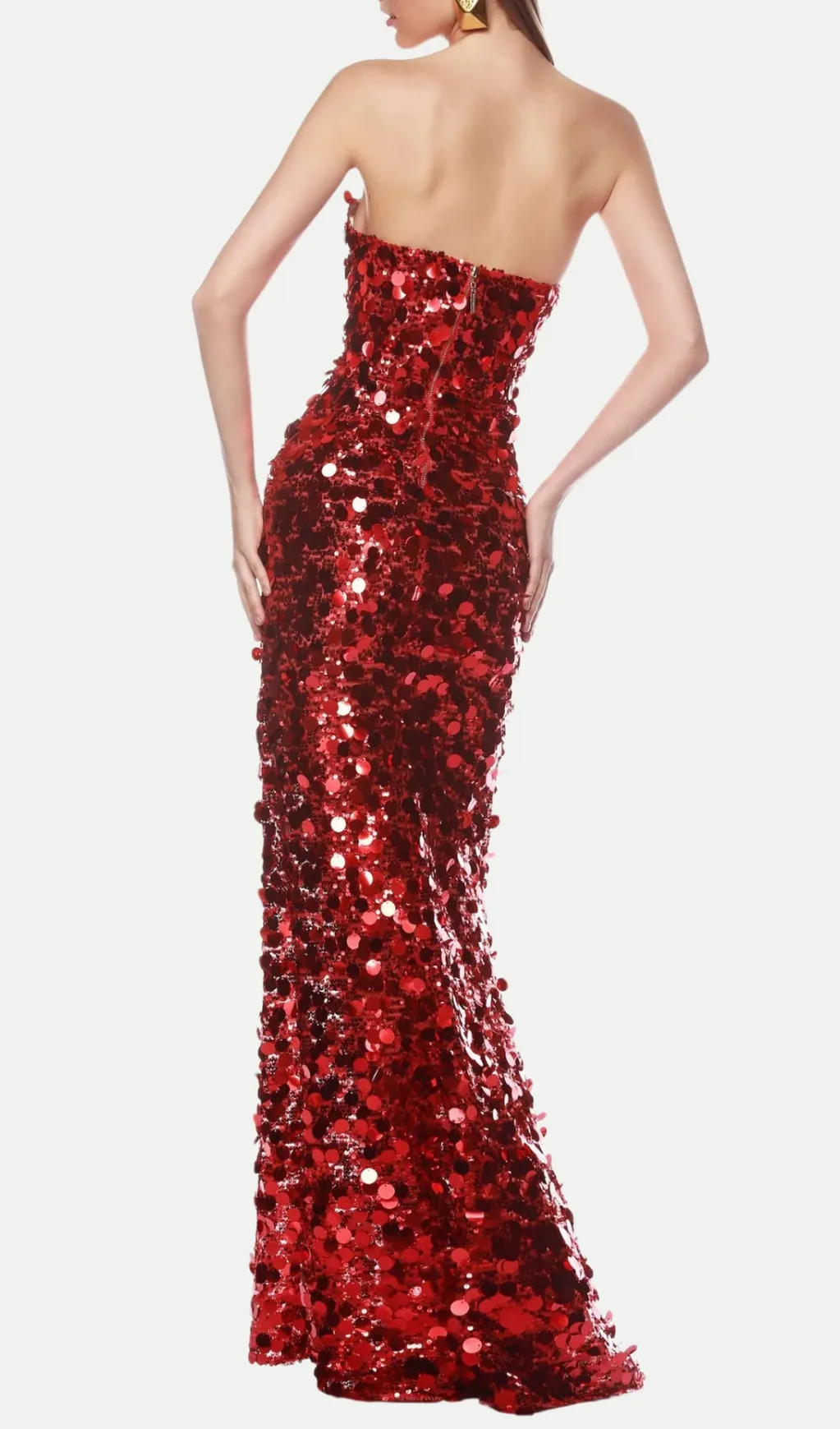Shiva Strapless Sequin Maxi Dress Gloria Lanvin