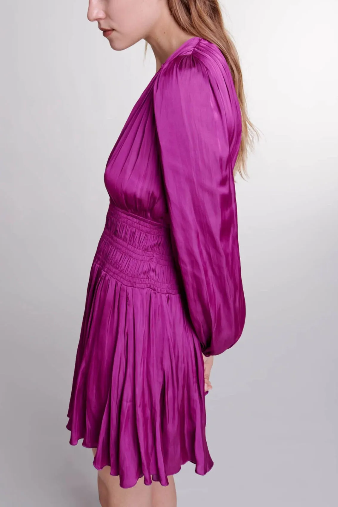 Short satin-look dress Gloria Lanvin