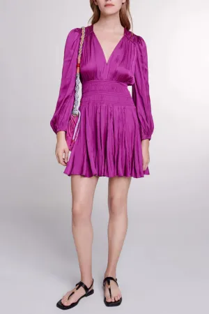 Short satin-look dress Gloria Lanvin