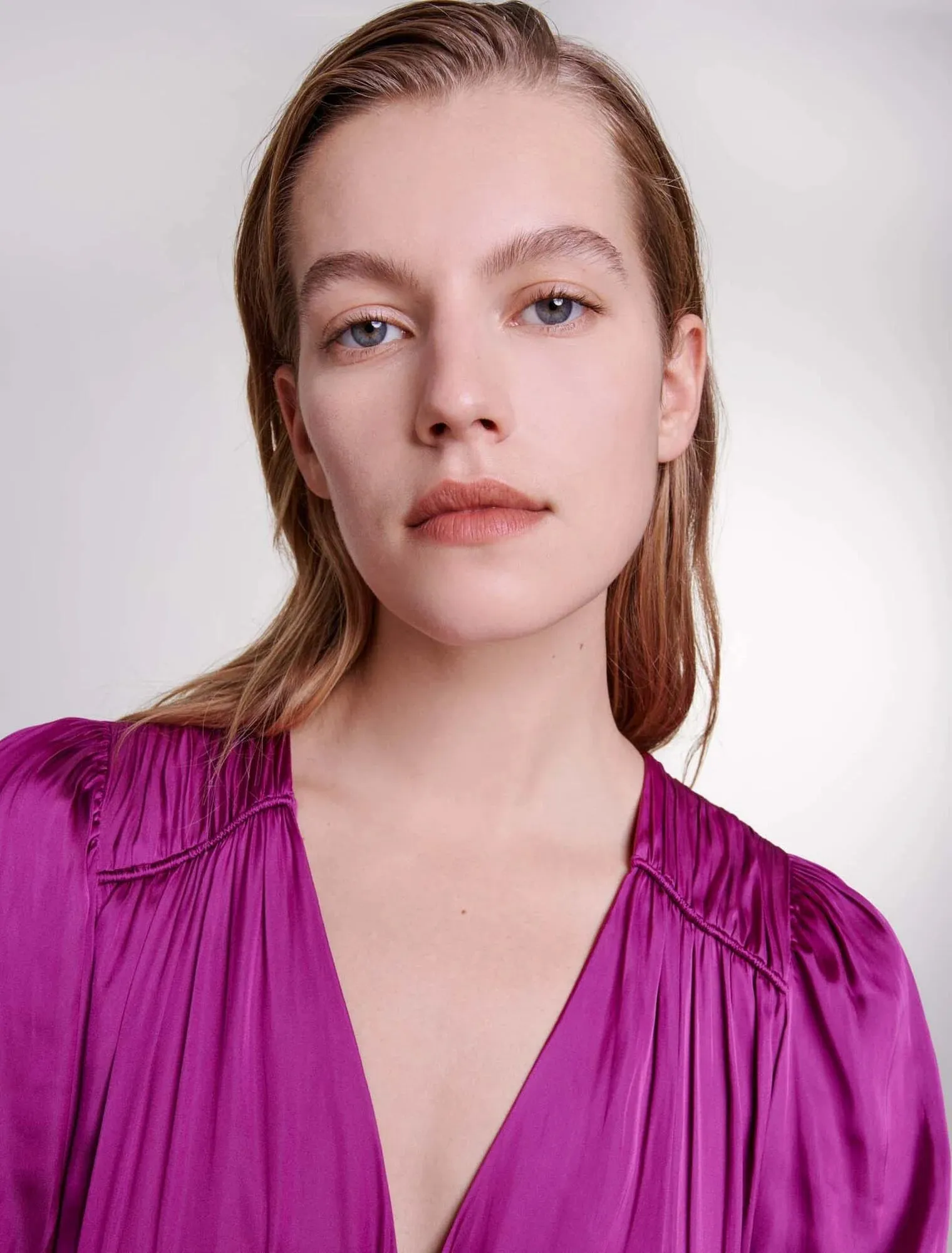 Short satin-look dress Gloria Lanvin