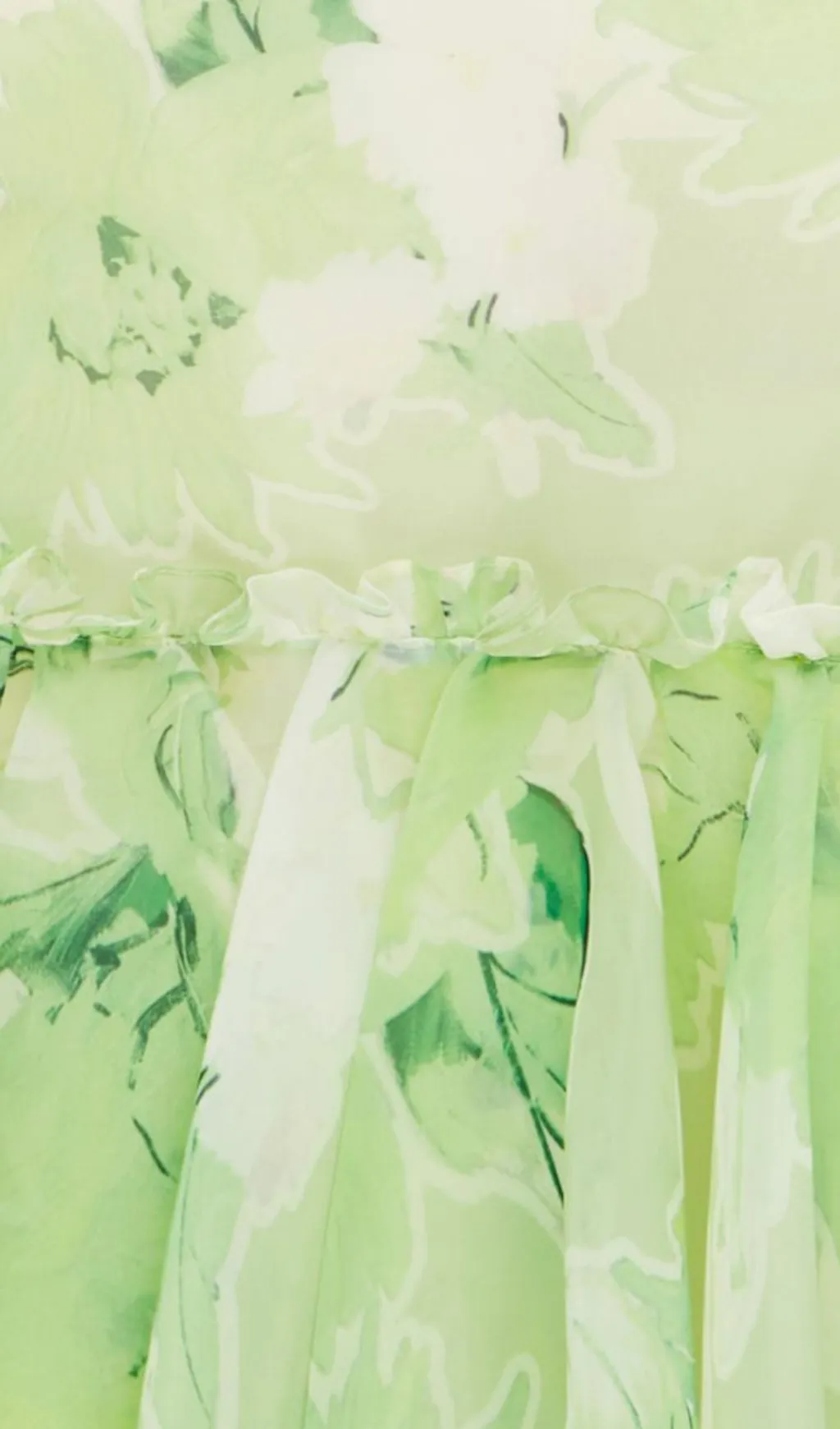 SHORT SLEEVE MINI DRESS IN JASMINE PRINT IN SAGE Gloria Lanvin