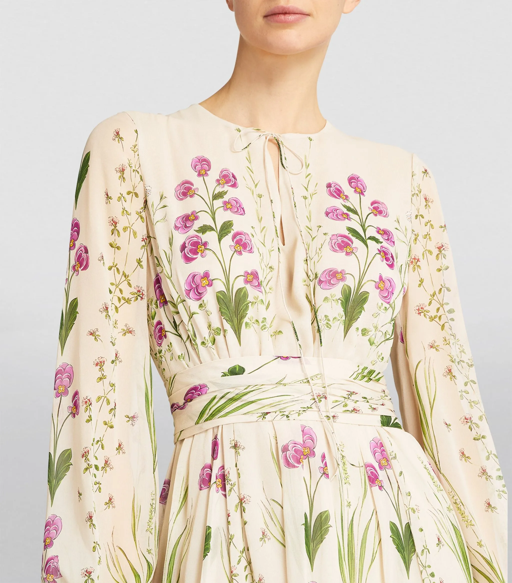 SILK FLORAL MAXI DRESS Gloria Lanvin