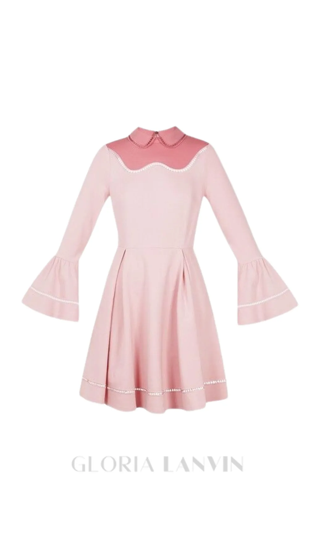 skater mini dress in pink Gloria Lanvin