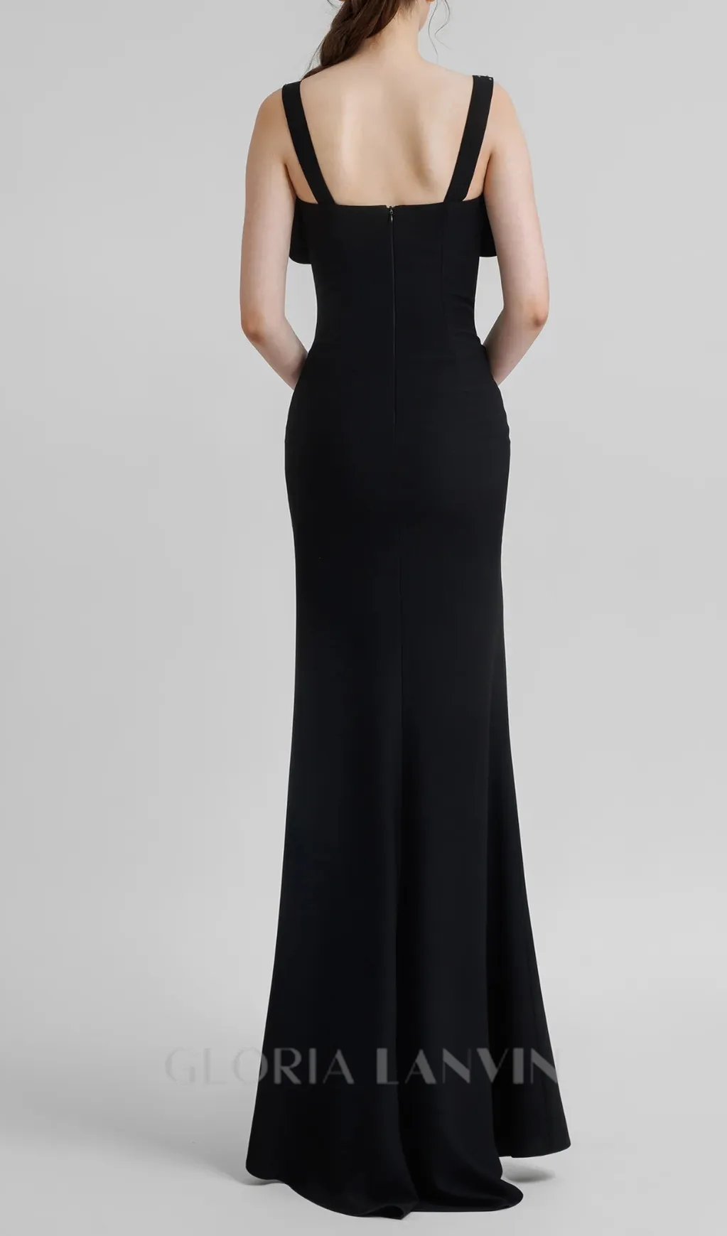 Sleeveless Corset maxi Dress in black Gloria Lanvin