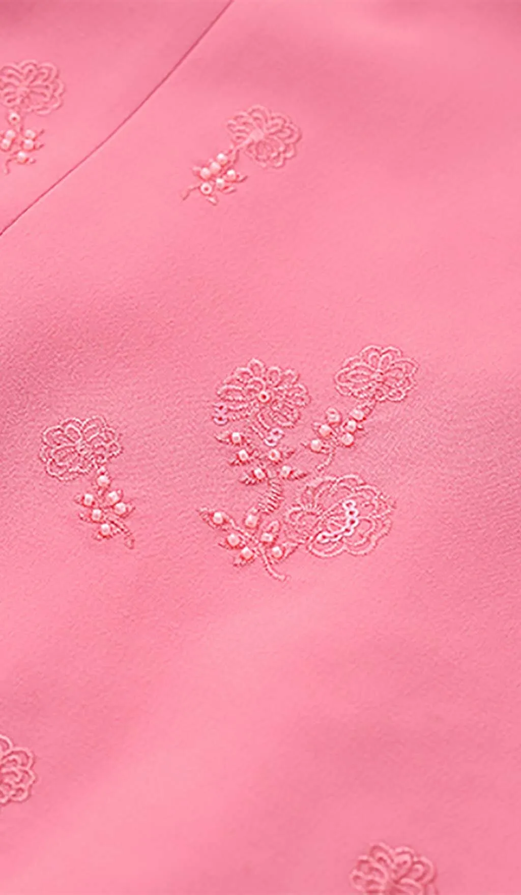 SLEEVELESS EMBROIDERED MINI DRESS IN PINK Gloria Lanvin