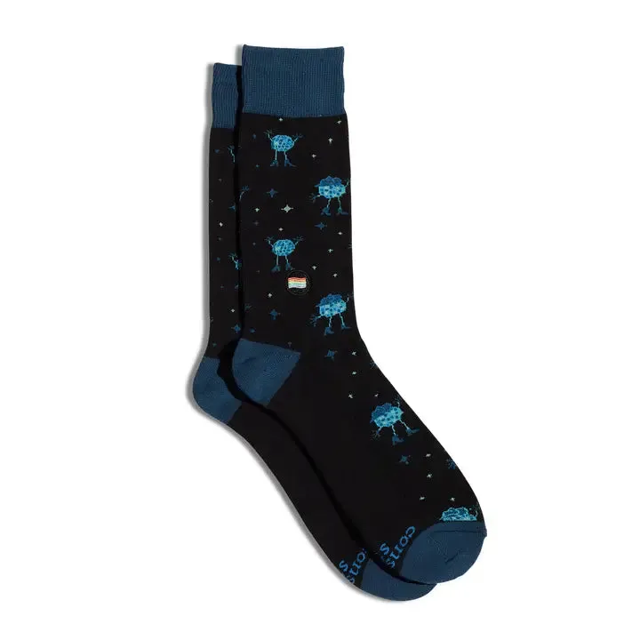 Socks That Save Lgbtq Lives (Black Disco Balls)