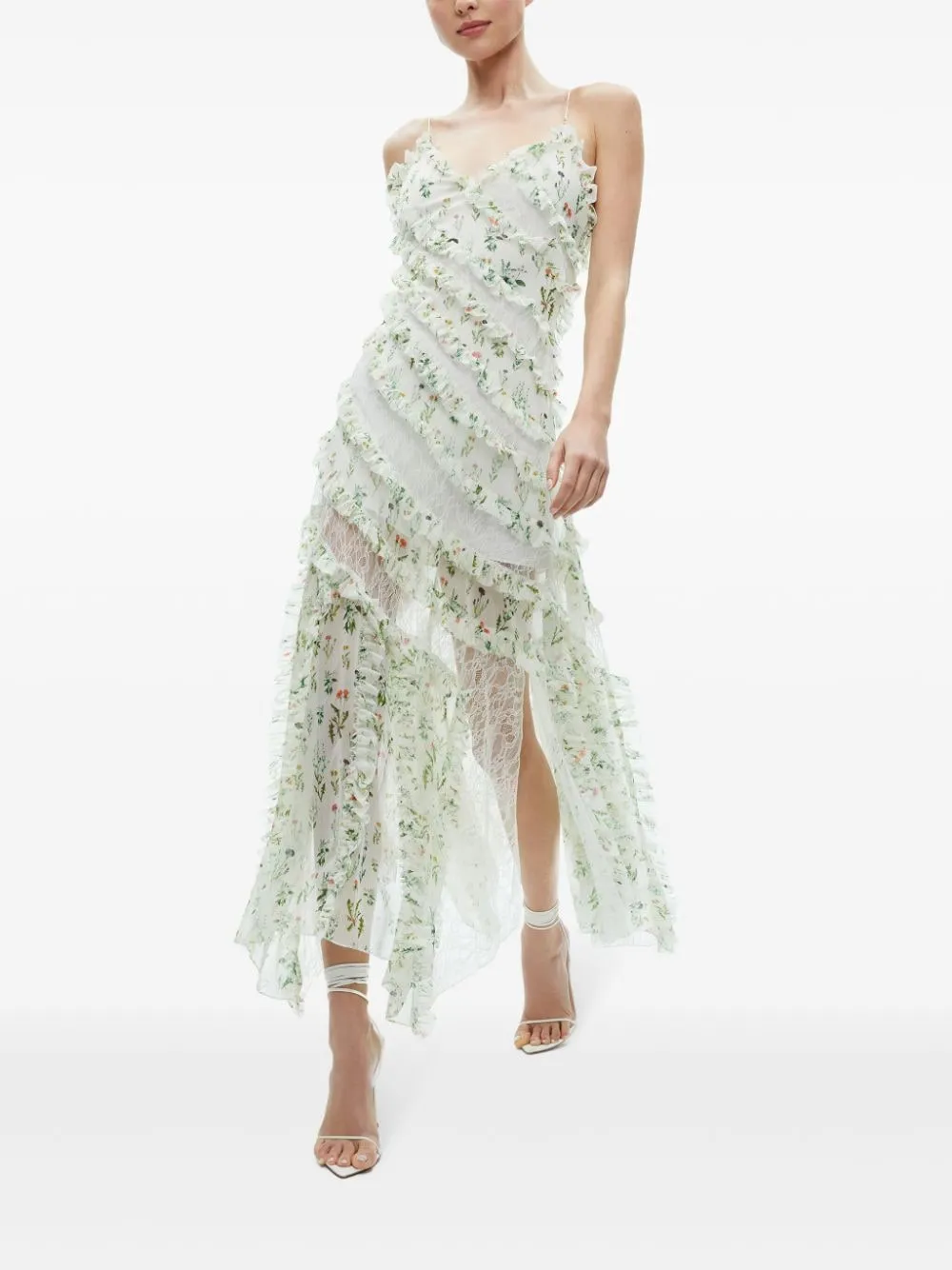 SONDRA MULTICOLOUR RUFFLED MAXI DRESS Gloria Lanvin