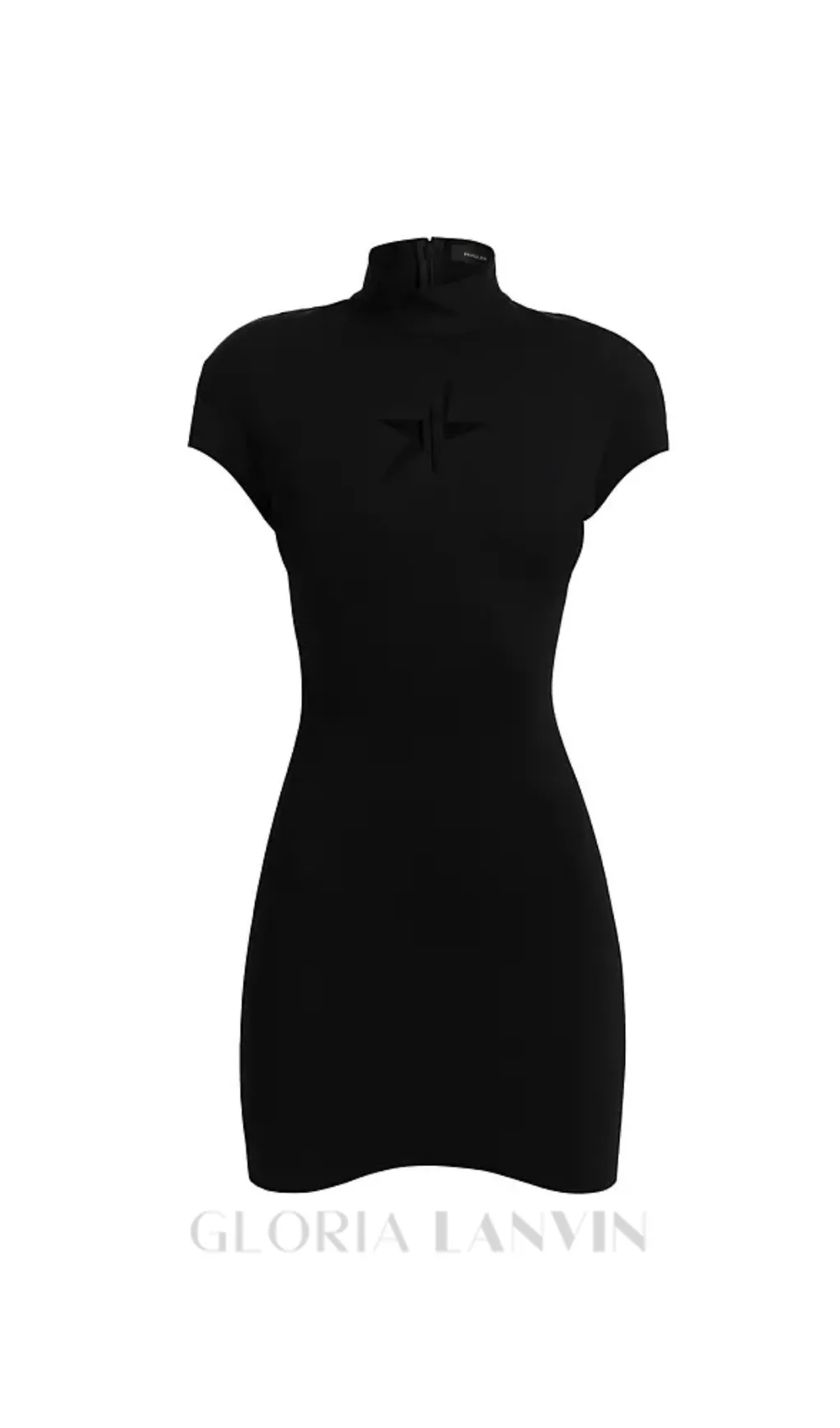 Star Cut-Out bodycon Mini dress in black Gloria Lanvin