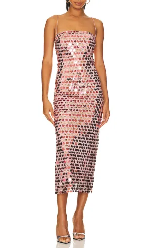 STRAP MIDI DRESS IN SEQUINS Gloria Lanvin