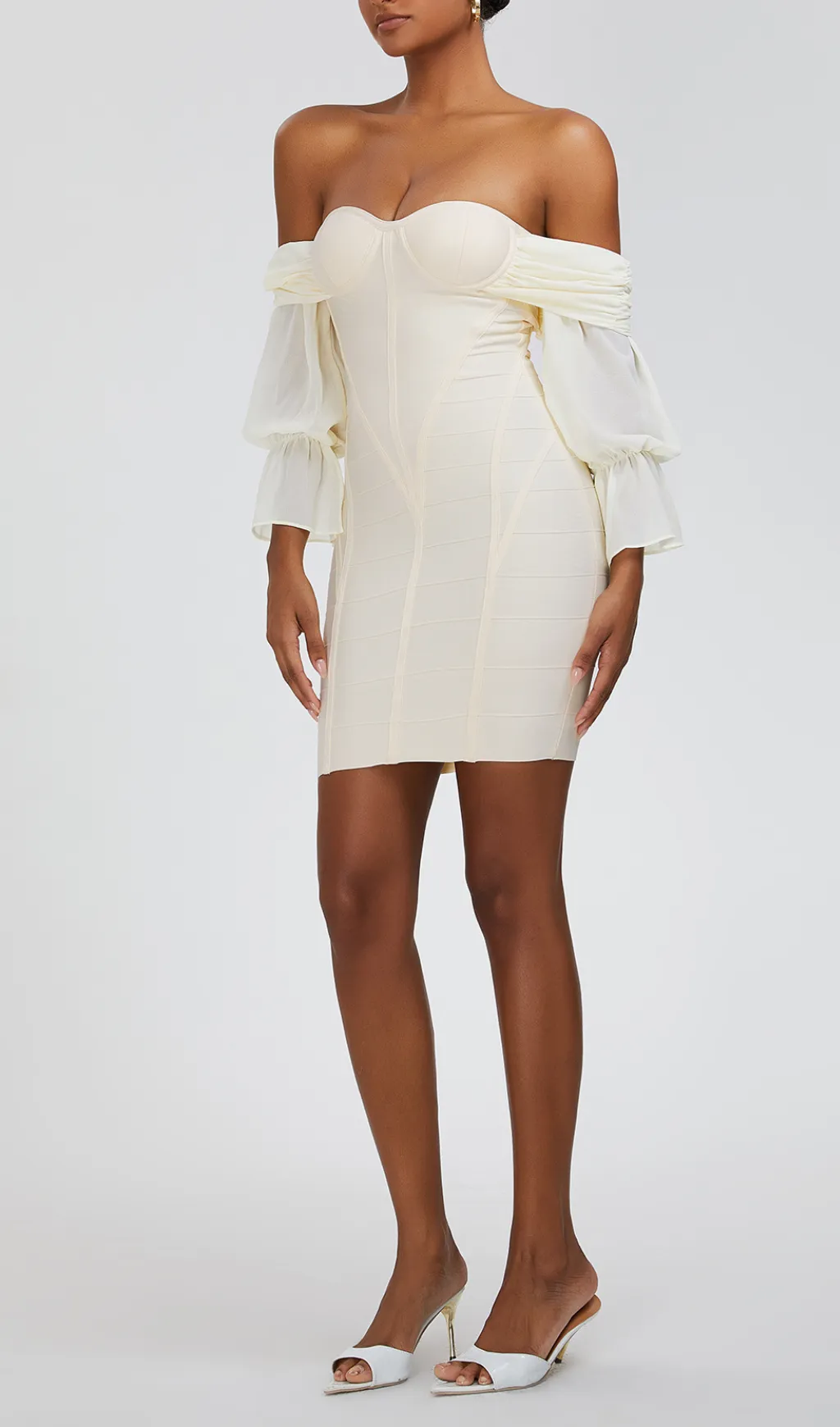 STRAPLESS BANDAGE MINI DRESS Gloria Lanvin