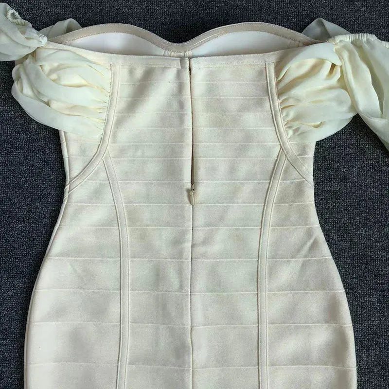 STRAPLESS BANDAGE MINI DRESS Gloria Lanvin