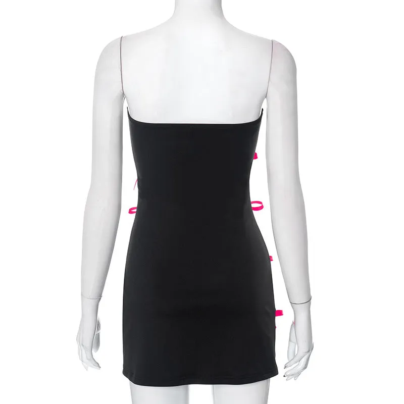 STRAPLESS BOW MINI DRESS Gloria Lanvin