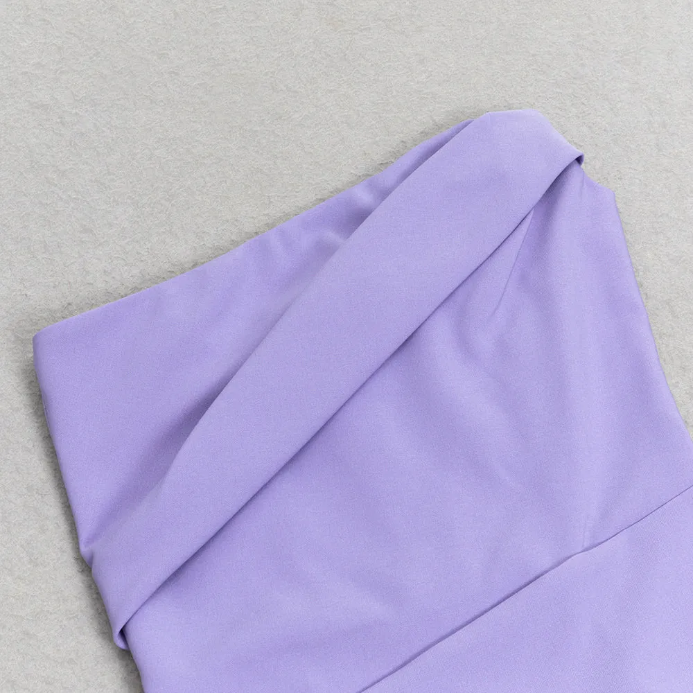 STRAPLESS CREPE MIDI DRESS Gloria Lanvin
