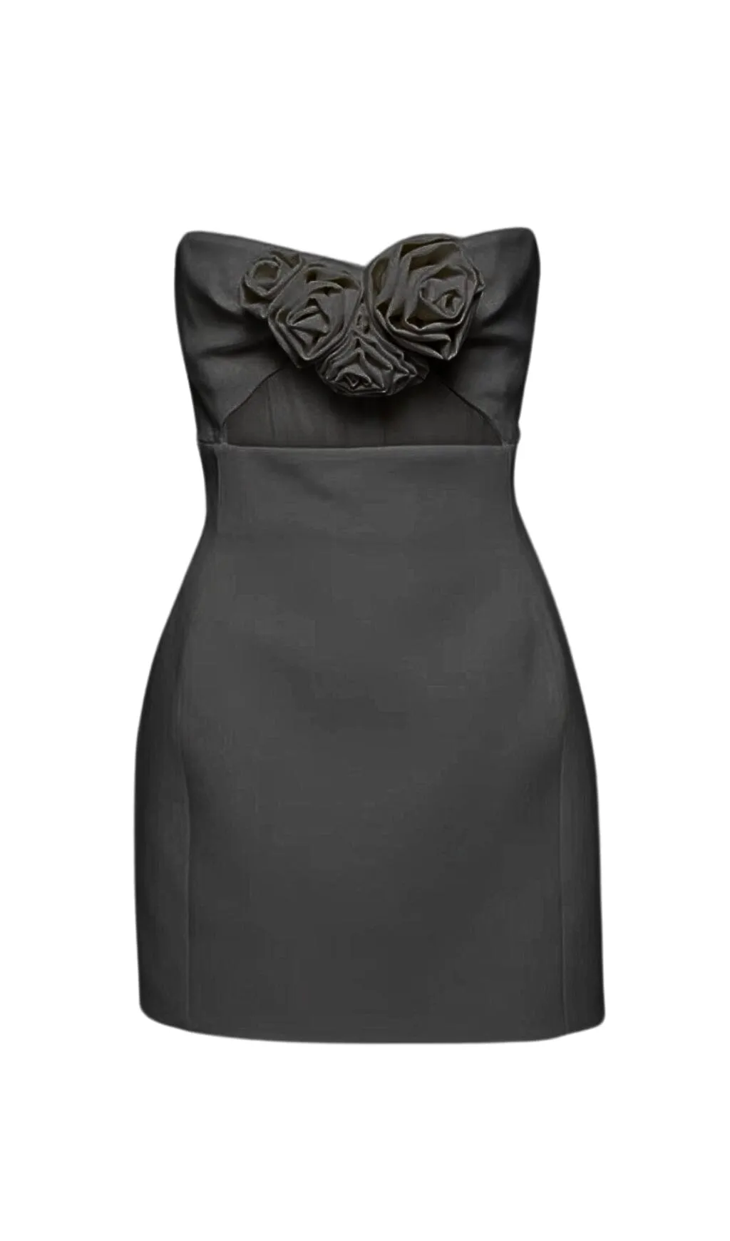 STRAPLESS CUTOUT MINI DRESS IN BLACK Gloria Lanvin