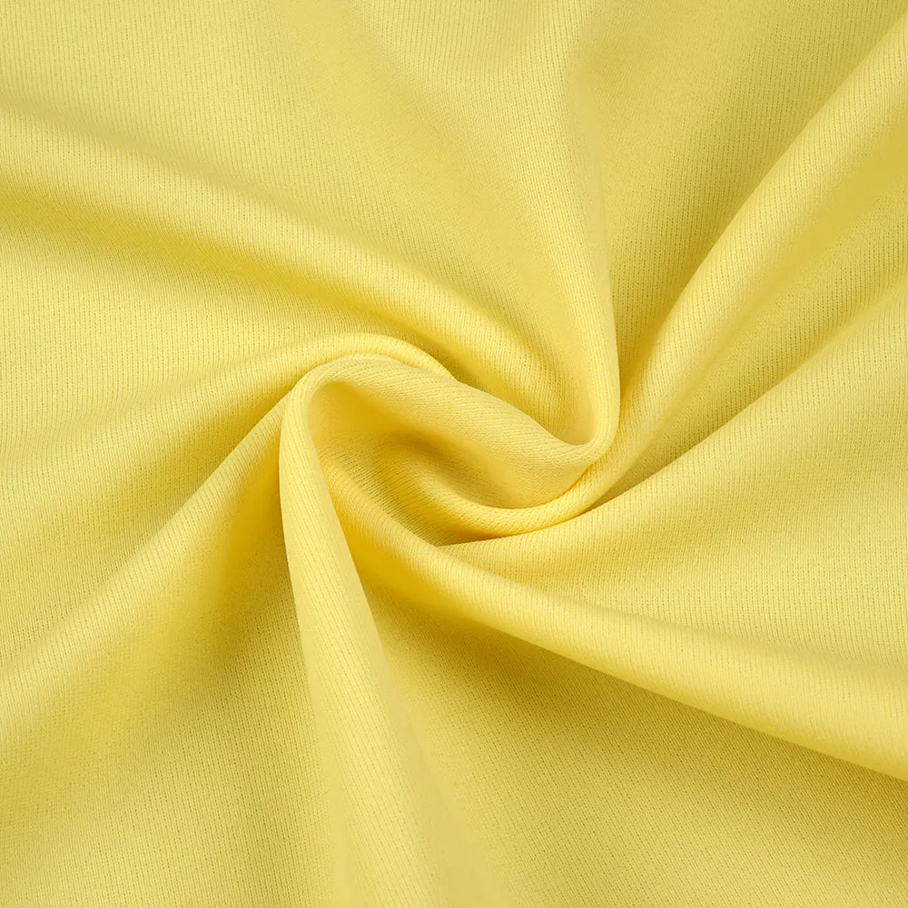 STRAPLESS FLOWER RUCHED MIDI DRESS IN YELLOW Gloria Lanvin