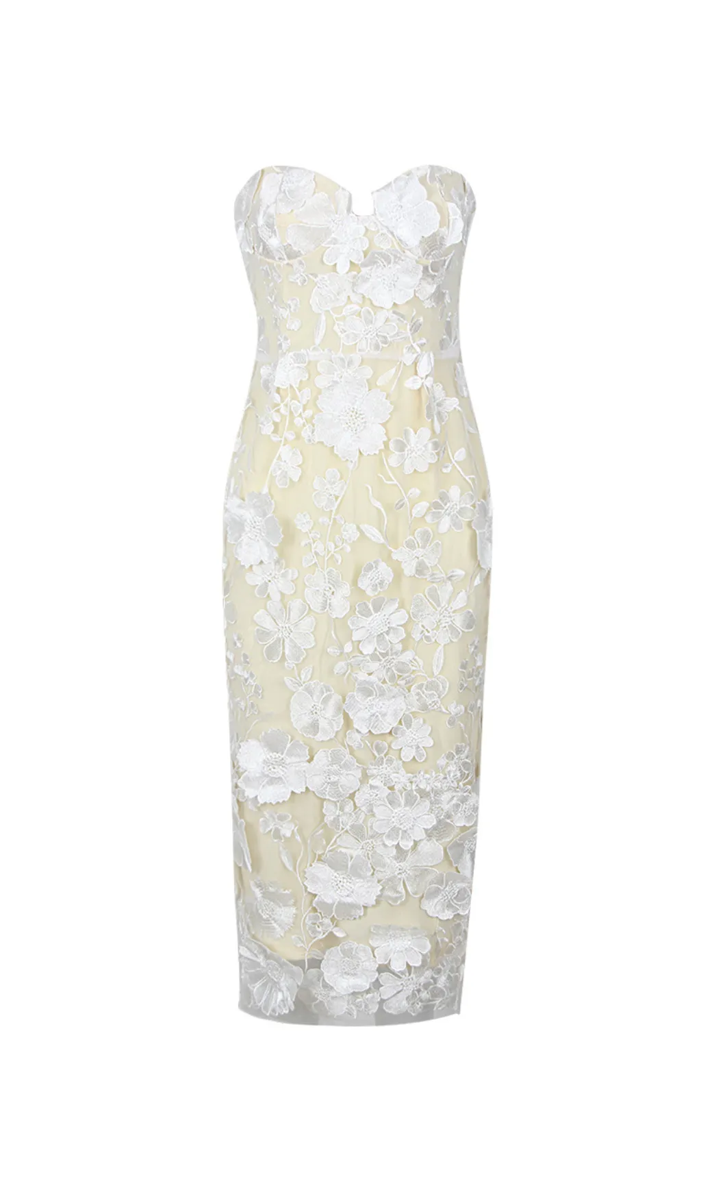 STRAPLESS JASMINE MIDI DRESS Gloria Lanvin