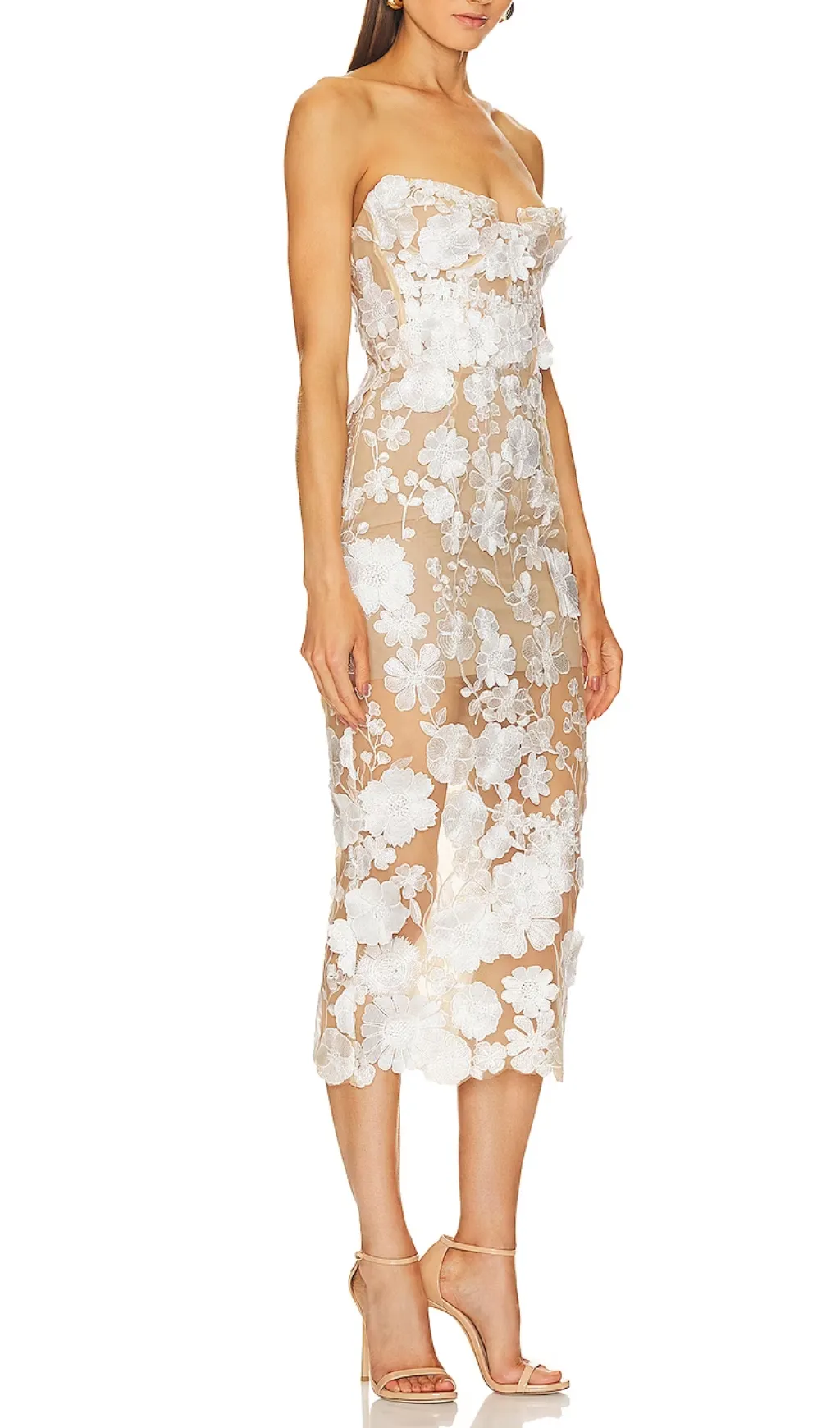 STRAPLESS JASMINE MIDI DRESS Gloria Lanvin