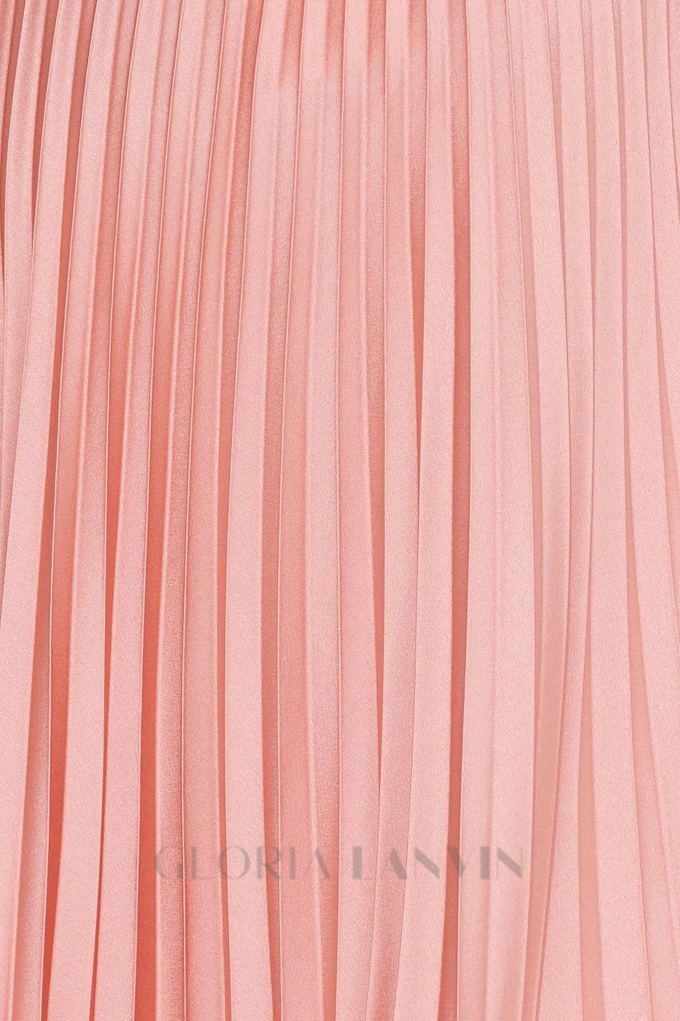 Strapless Pleated Maxi Dress in Pink Gloria Lanvin