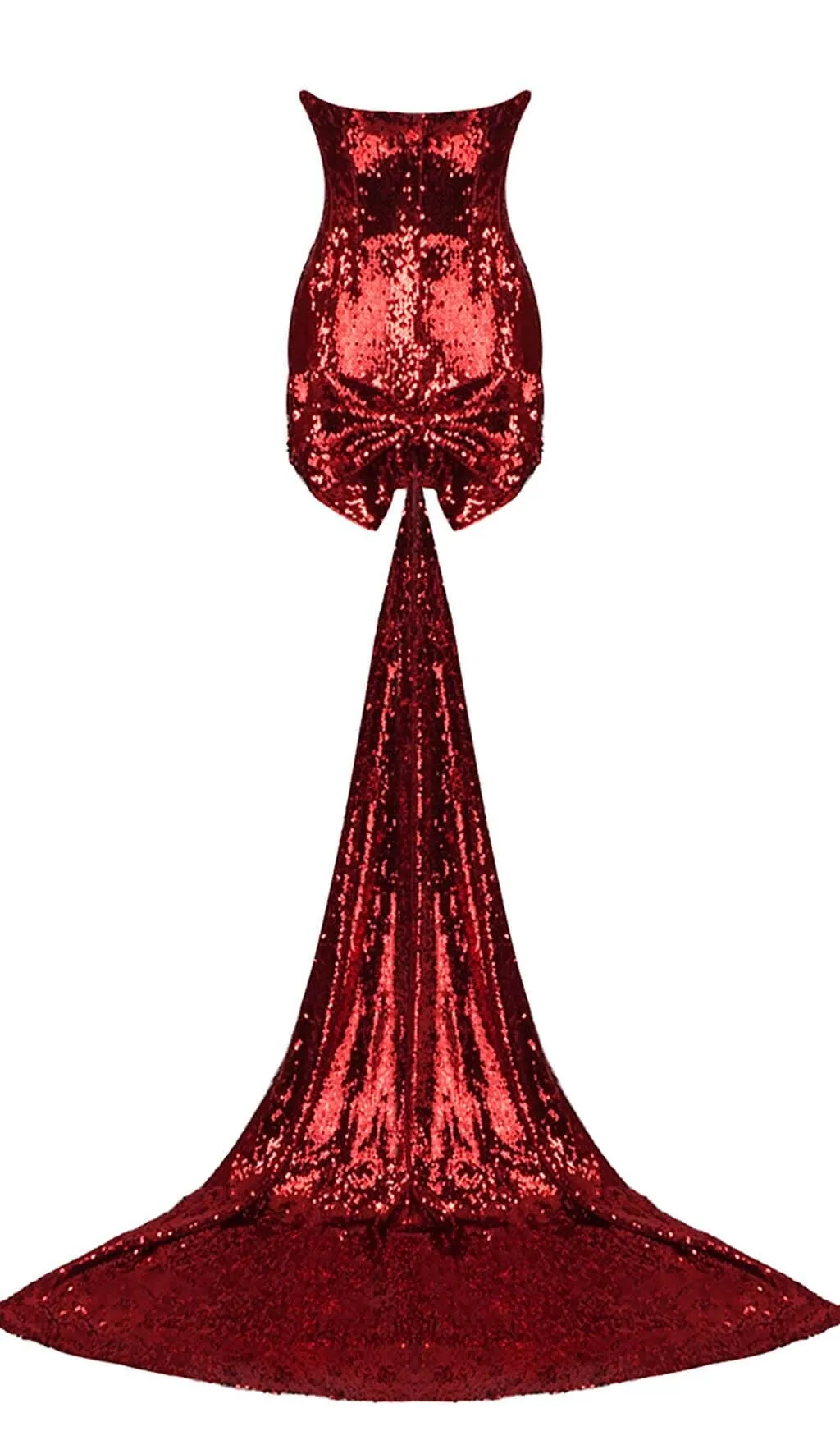 STRAPLESS SEQUIN MINI DRESS IN WINE RED Gloria Lanvin