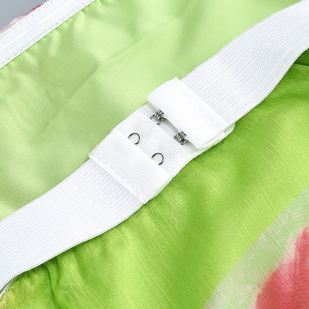 STRAPLESS SILK MAXI DRESS IN LIME ANTHURIUM Gloria Lanvin