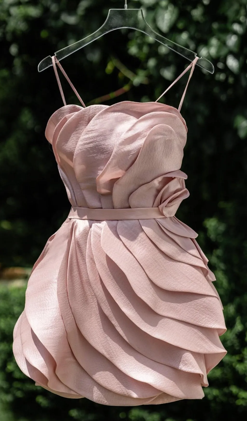 STRAPPY FLORAL WAISTED MINI DRESS Gloria Lanvin
