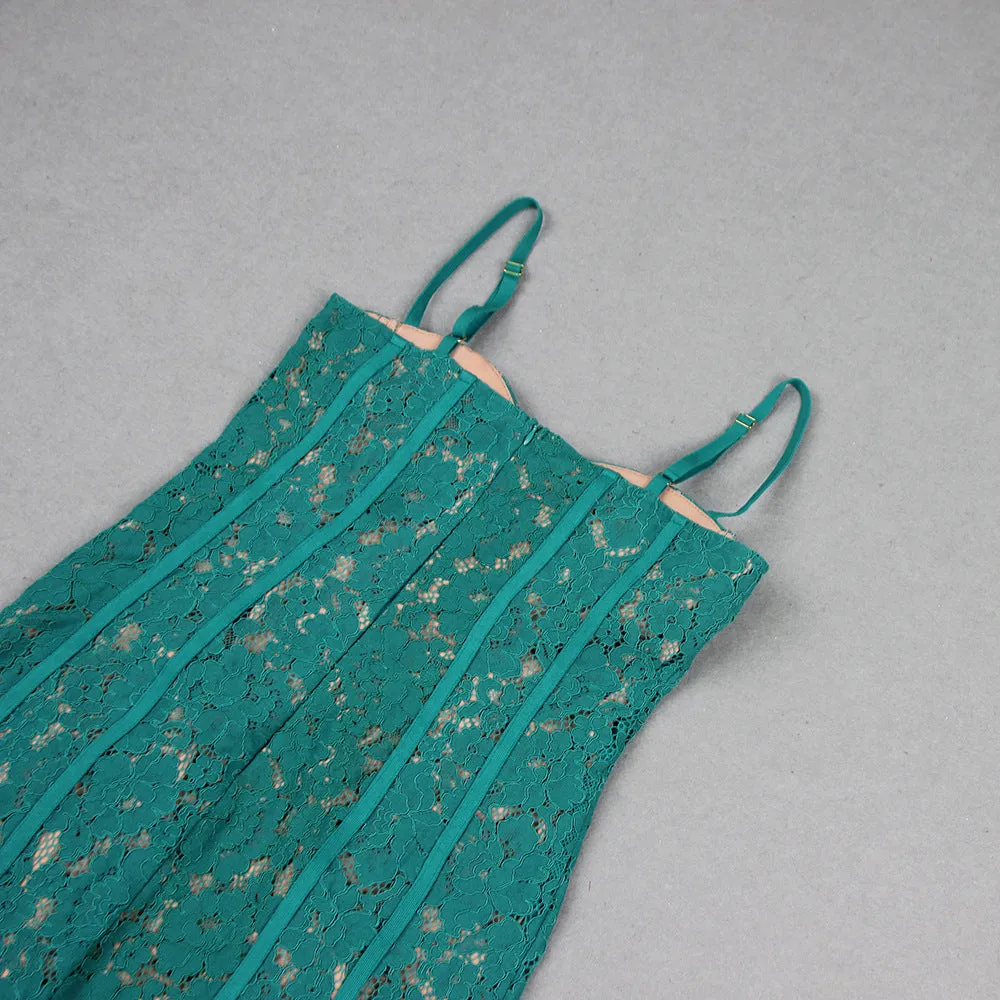 STRAPPY LACE MIDI DRESS Gloria Lanvin