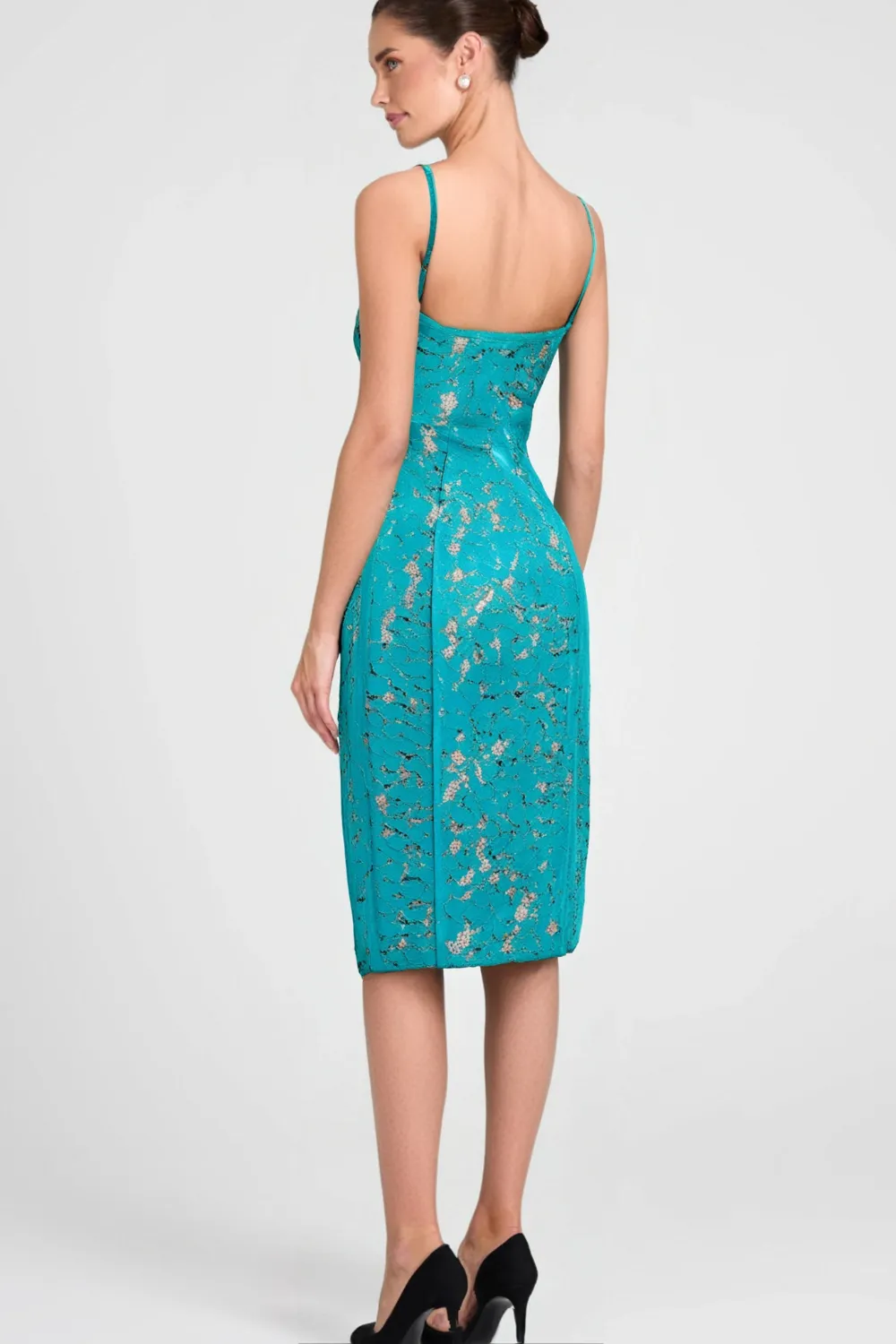 STRAPPY LACE MIDI DRESS Gloria Lanvin