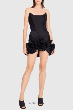Tatya Flower Strapless Mini Bandage Dress Gloria Lanvin