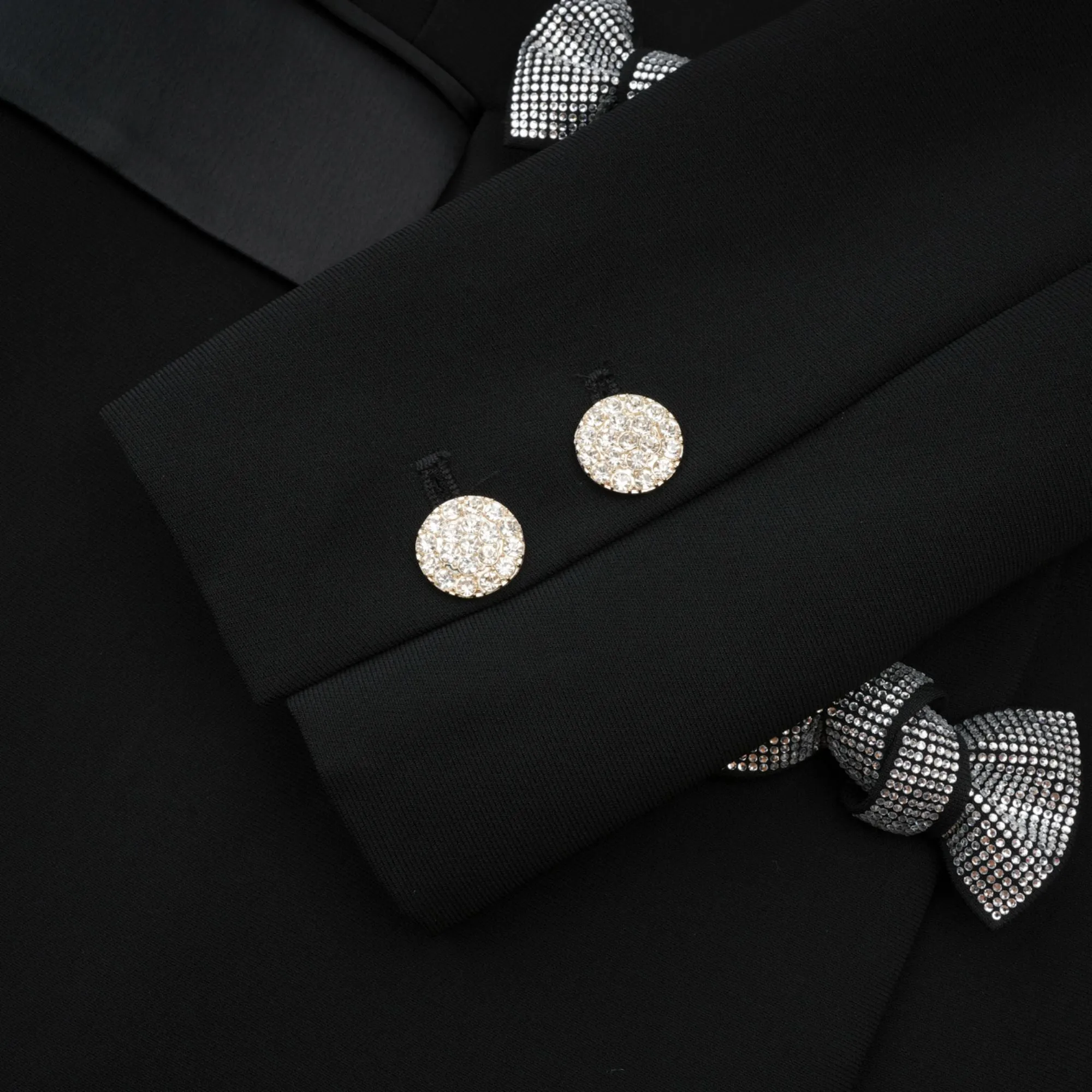 Thala crystal-embellished bow blazer Gloria Lanvin