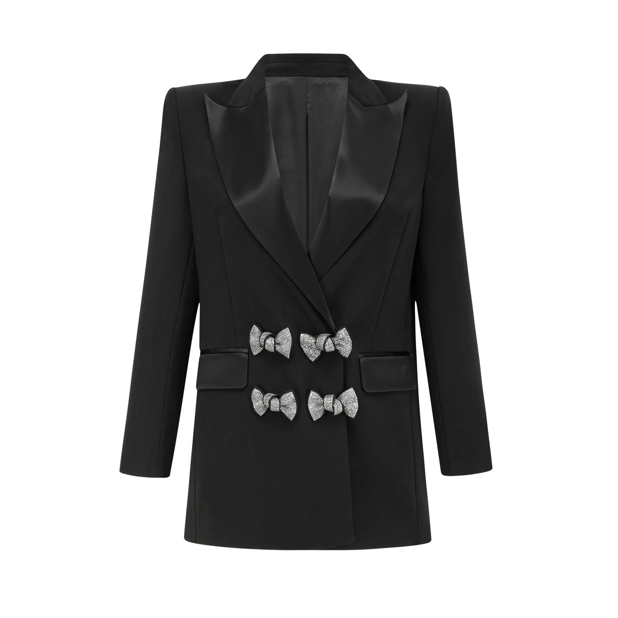 Thala crystal-embellished bow blazer Gloria Lanvin
