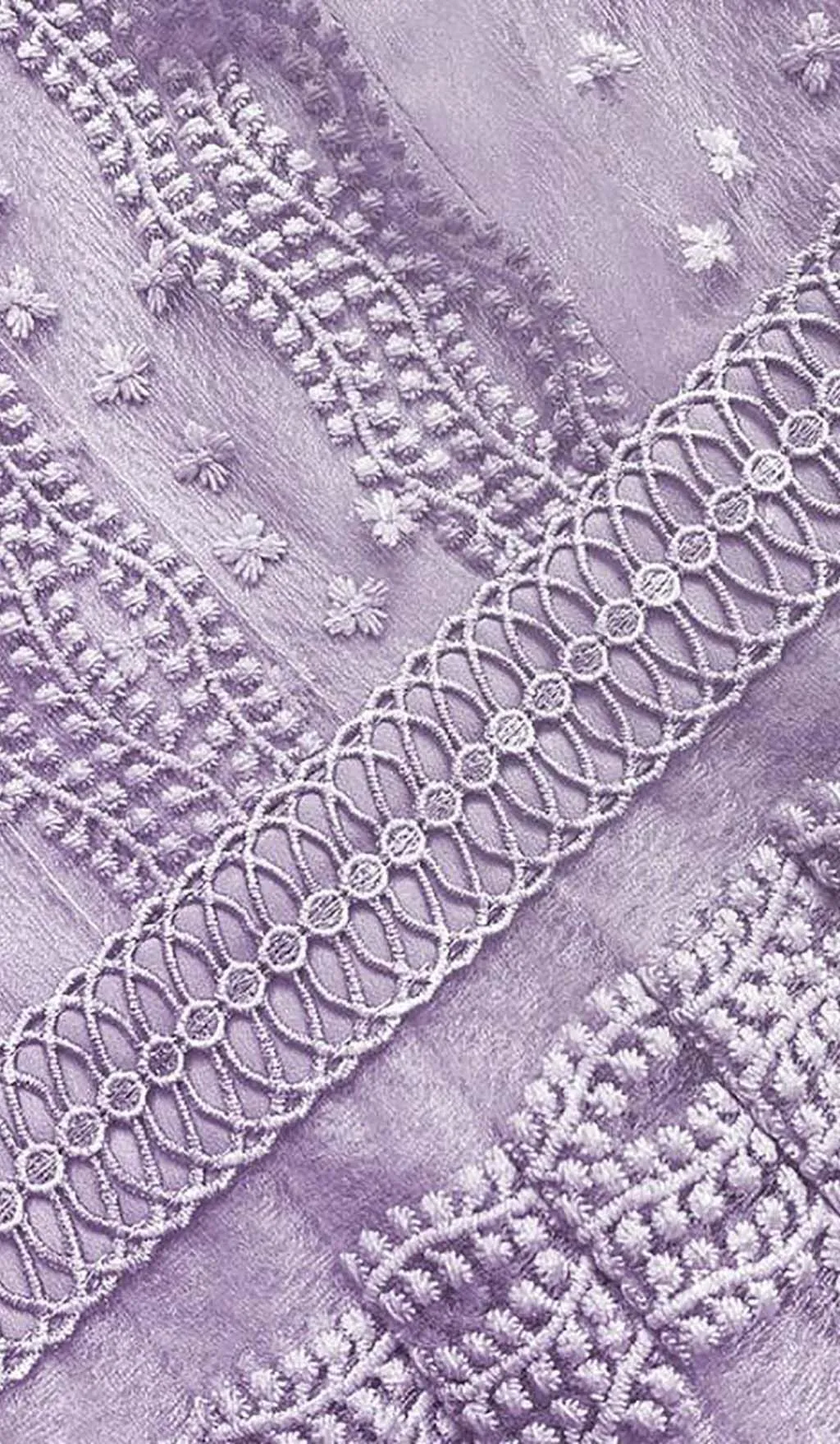 TIERED LACE MAXI DRESS IN LILAC Gloria Lanvin