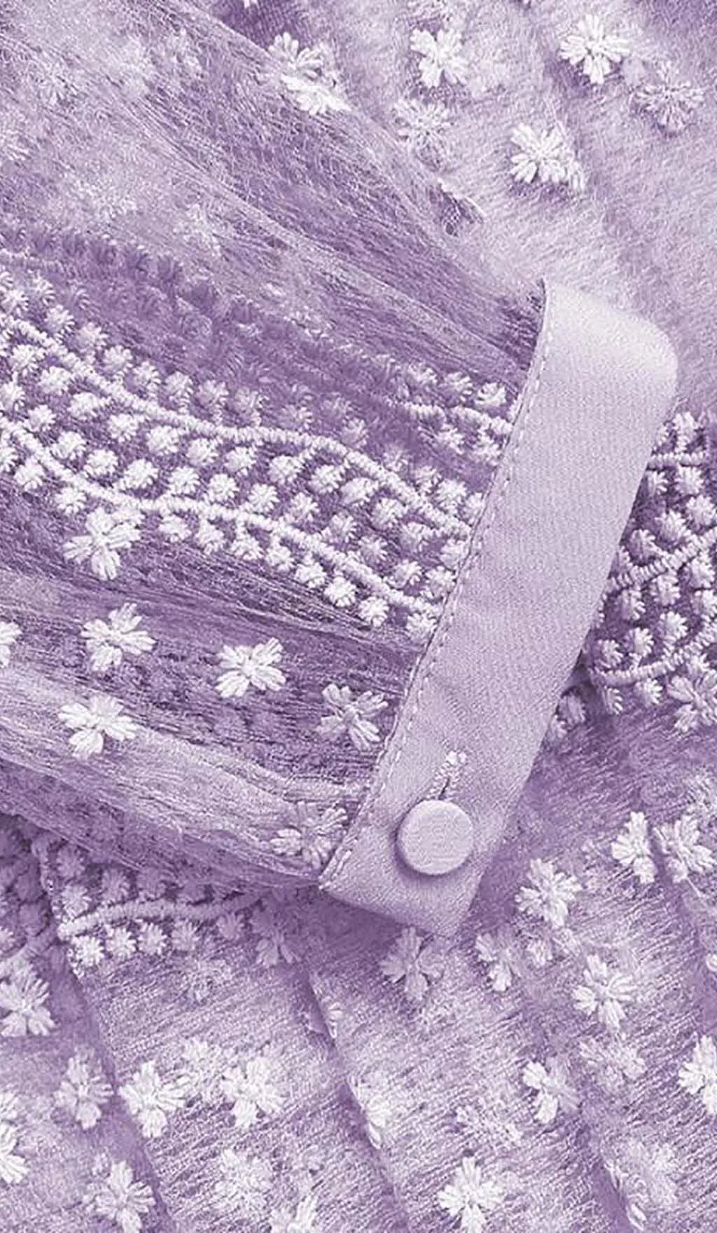 TIERED LACE MAXI DRESS IN LILAC Gloria Lanvin